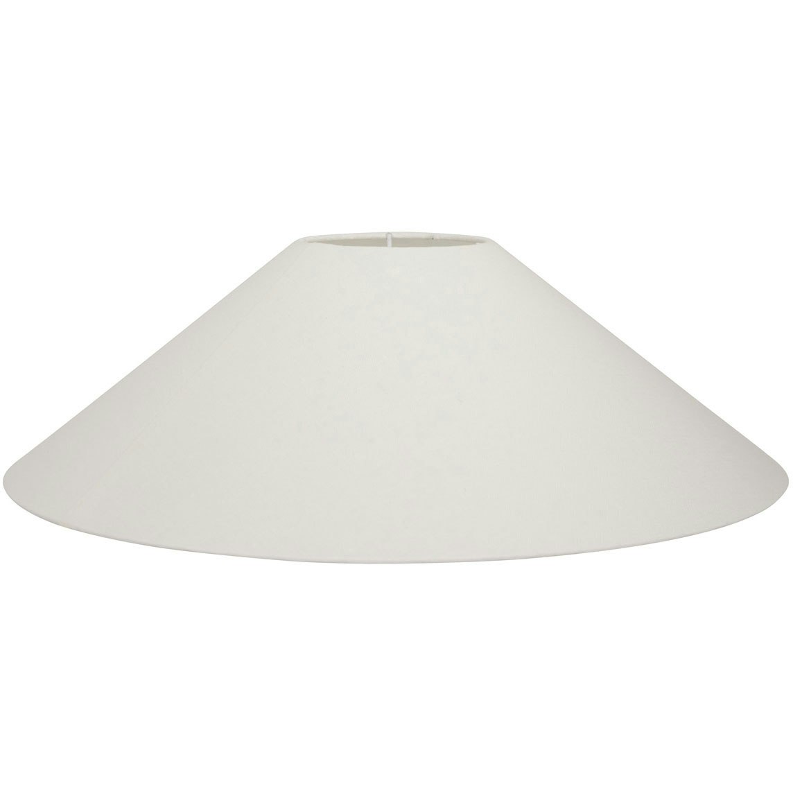 Watt & Veke Basic Flat Lampskärm Vit 42 Cm - Lampskärmar Linne Vit - B42/77/01