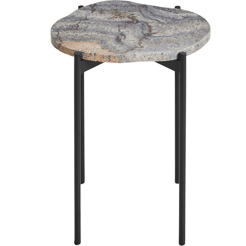 LA TERRA Sidobord Travertin Grå, L: 40,5 cm