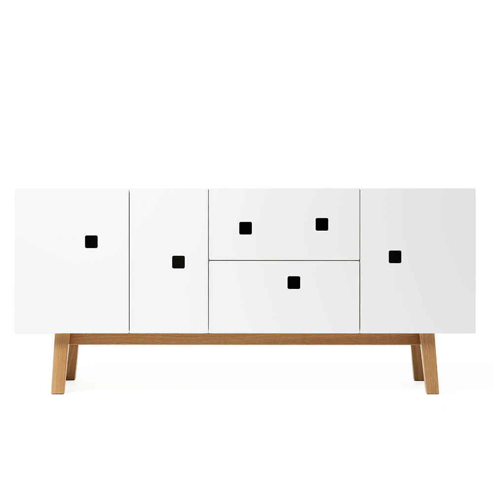 Zweed Peep M2 Mediab&auml;nk Angel White ben - Tv-b&auml;nkar & mediab&auml;nkar Ek - PEEPM2AW-OB